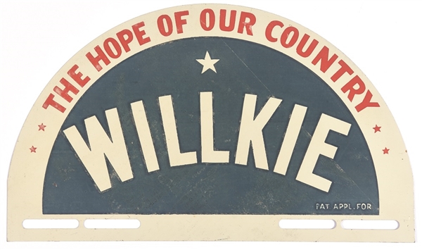 Willkie Hope of Our Country License