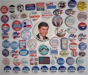 Giant Collection of Mike Dukakis Campaign Pins