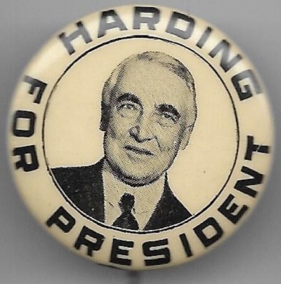 Harding for President Smiling Portrait