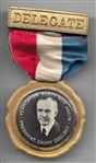Coolidge Elect Him Again Delegate Badge