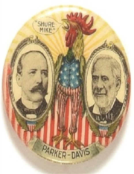 Parker, Davis Shure Mike Rooster Pin