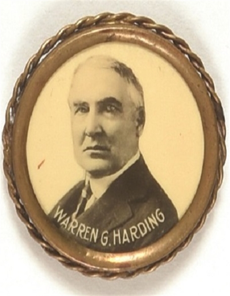 Warren G. Harding Framed Celluloid