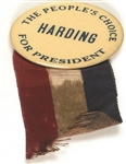 Harding the Peoples Choice Pin, Ribbon