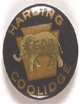 Harding, Coolidge Keystone and Elephant