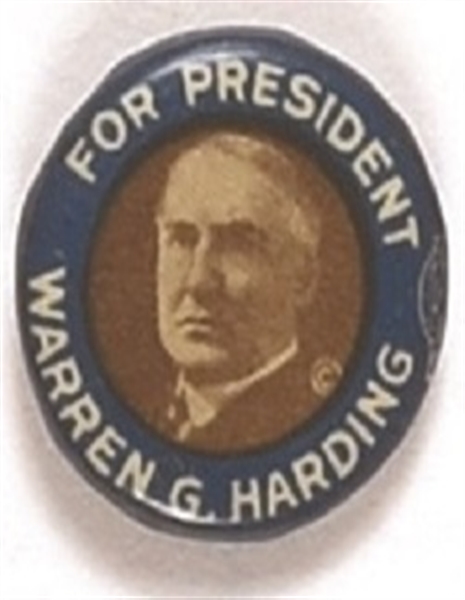 Harding Blue Border Celluloid, Smaller Size