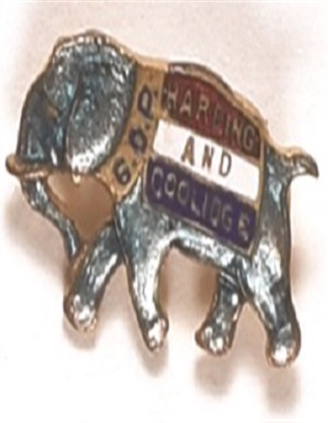 Harding Blue Enamel Elephant Pin