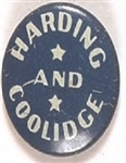 Harding, Coolidge Blue and White Litho