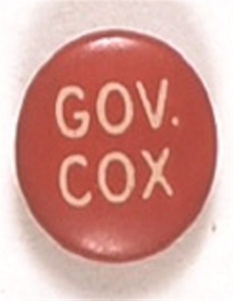Gov. Cox Scarce Ohio Celluloid
