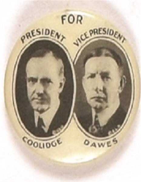 Coolidge, Dawes Celluloid Jugate