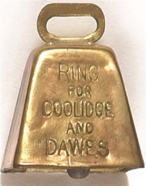 Coolidge and Dawes Brass Bell