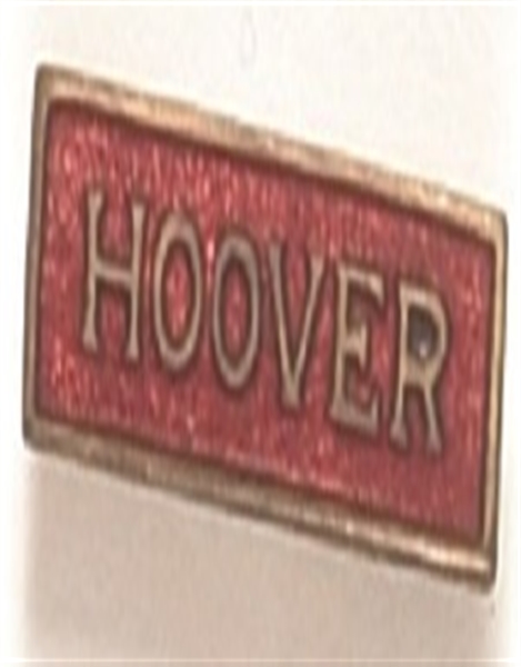 Hoover Red, Gold Enamel Pin