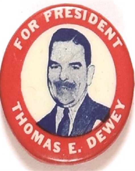 Dewey RWB Picture Pin, Smiling Photo