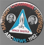 Space Shuttle Columbia ABC News Pin 
