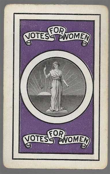 Votes for Women Playing Card 