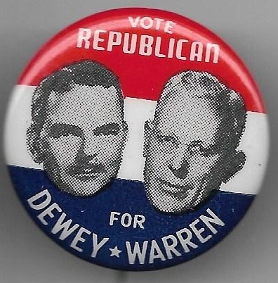 Vote Republican for Dewey-Warren Jugate