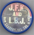 JFK, LBJ Our Leaders All the Way Flasher
