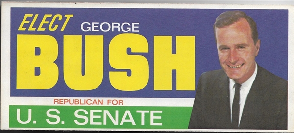 Elect George Bush US Senate Texas Mailer