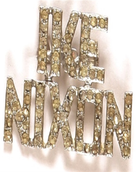 Ike and Nixon Jewelry Pin