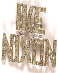 Ike and Nixon Jewelry Pin