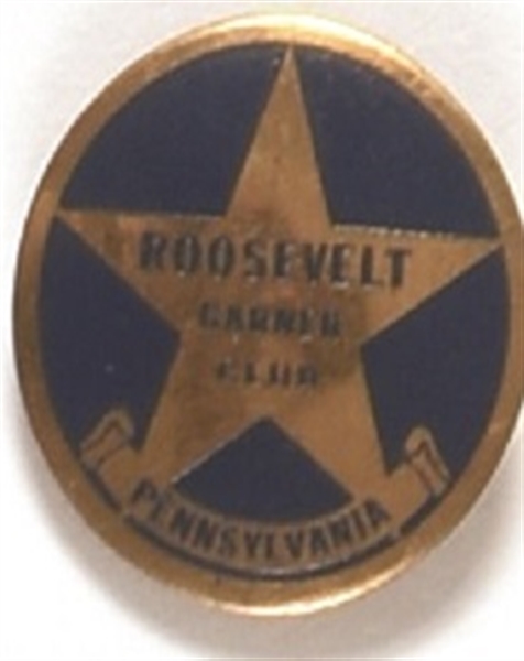 Roosevelt, Garner Enamel Pennsylvania Club