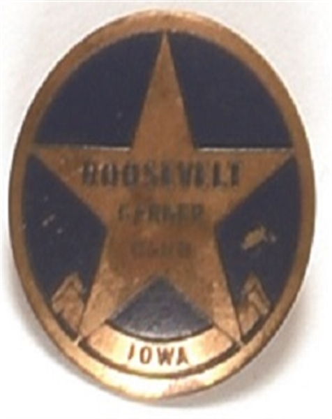 Roosevelt, Garner Enamel Iowa Club