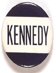John F. Kennedy Blue and White Celluloid
