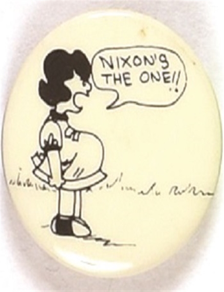 Nixons the One Cartoon Pin