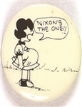 Nixons the One Cartoon Pin
