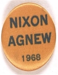 Nixon, Agnew Cloth Covered Pin