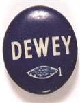 Dewey Scarce Blue and White Celluloid