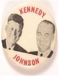 Kennedy, Johnson Scarce 1 Inch Jugate