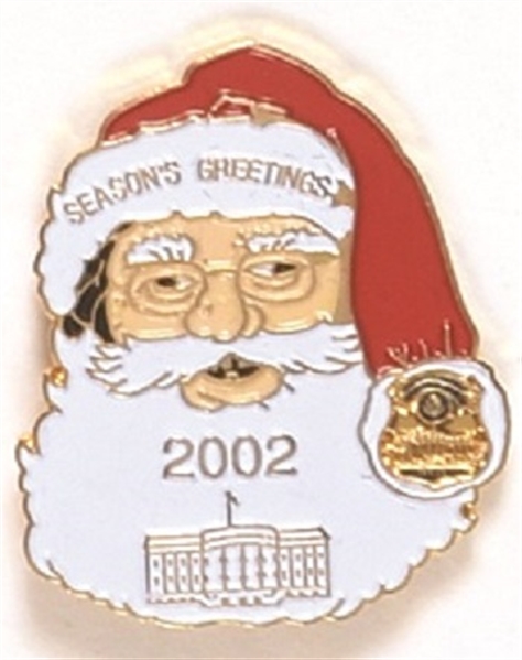 GW Bush Secret Service Santa Pin