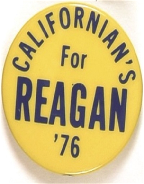 Californians for Reagan 1976 Pin