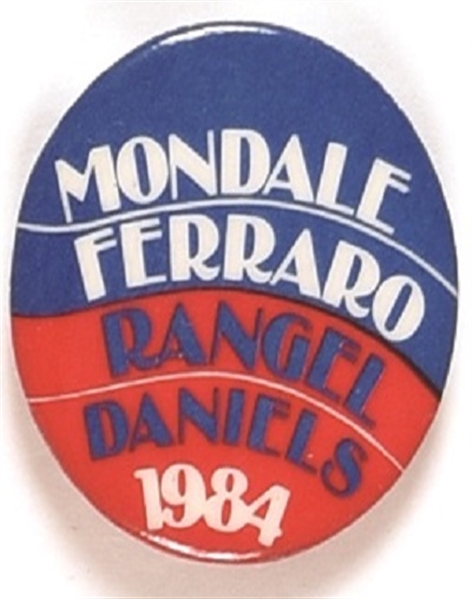 Mondale, Ferraro, Rangel, Daniels NY Coattail