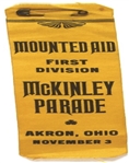 McKinley Akron, Ohio, Parade Ribbon