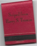 Swiped from Truman Matchbook