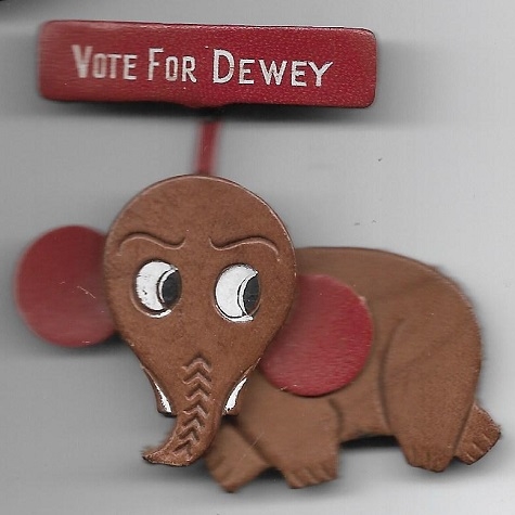 Dewey Leather Elephant