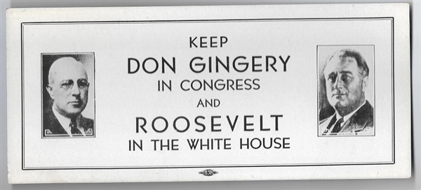 Roosevelt, Gingery Pennsylvania Blotter