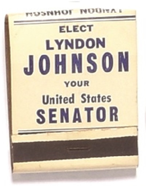 Elect Johnson Senator Texas Matchbook