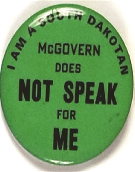 South Dakotan, McGovern Does Not Speak for Me