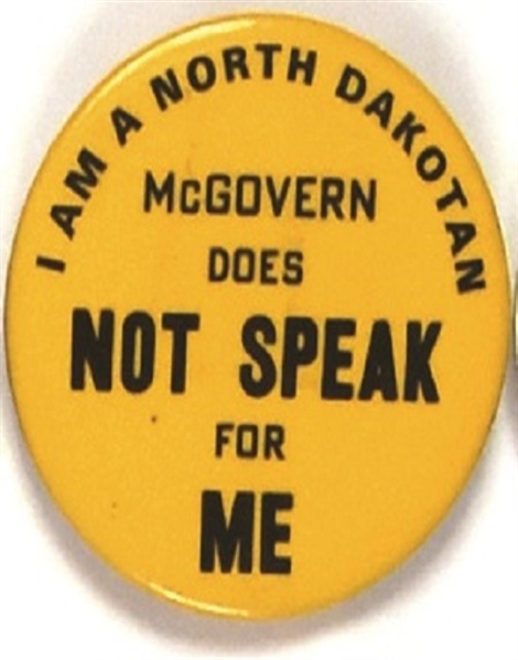 North Dakotan, McGovern Does Not Speak for Me