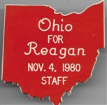 Ohio for Reagan 1980 Staff Pin