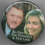 Bill and Hillary Clinton Colorful Celluloid