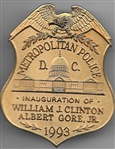 Clinton Inauguration DC Police Badge
