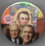 Bush, Cheney, Lincoln Colorful Celluloid