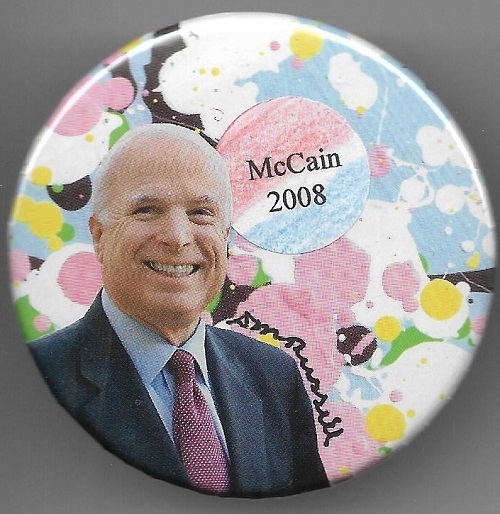 John McCain Colorful 2008 Celluloid