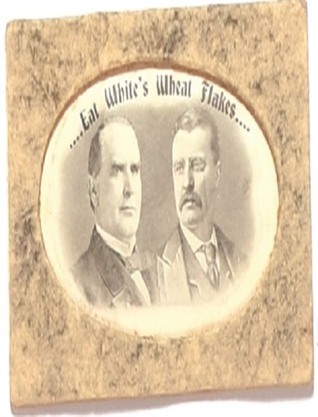 McKinley, TR Wheat Flakes Advertising Card