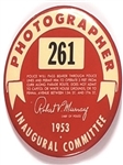 Eisenhower 1953 Inauguration Photographer Pin