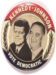 Kennedy, Johnson Vote Democratic