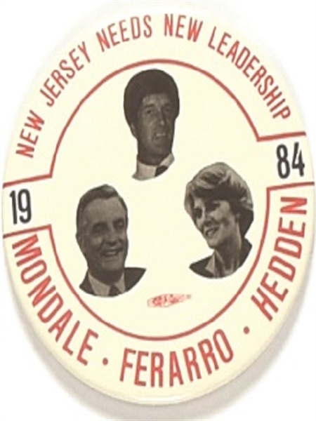 Mondale, Ferraro, Hedden NJ Coattail